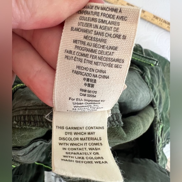 Free People Size 10 Camo Cutoff Fringe High Rise Cheeky Booty Streetwear Shorts - Picture 9 of 13